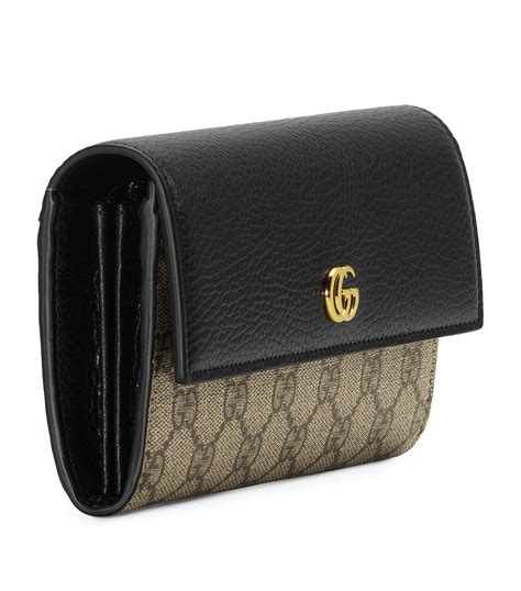 gucci continental leather flap wallet|Gucci continental wallet sale.